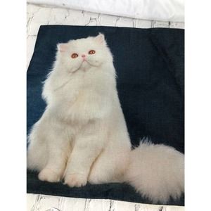 NEW Persian fluffy white cat lover Decorative Throw Pillow Case Pillow Cover